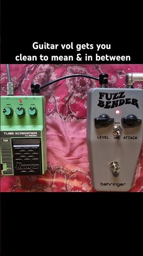 Behringer, Fuzz Bender, stacked with Overdrive - (guitar, bass & drums) #fuzzpedal #behringer