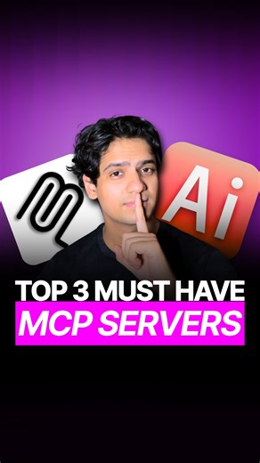 Prajwal Tomar on Instagram: "Comment "CODING" to get the list of must-have MCP servers for AI Vibe Coding. Everyone in AI keeps talking about MCPs. And if you’re not using them yet… you’re already falling behind. Think of MCPs as the glue between your AI and the real world. They let your model actually do things instead of just talk. Like building apps. Searching data. Managing tasks. All without you lifting a finger. Here are three MCP servers you should try right now: 1, Supabase MCP: This one