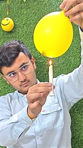 Why This Balloon Doesn’t Burst Over Fire? 😱 #shorts