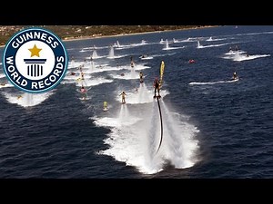 Largest water jet pack flight formation - Guinness World Records