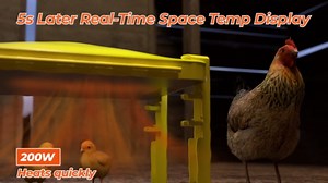 Brooder Plate for Chicks,200W Chick Heat Plate,Brooder Heater with Adjustable Temp 90~190℉ Chicken Coop Warmer - Radiant Heating Panel for Baby Chicks Chickens Quail Duck Poultry