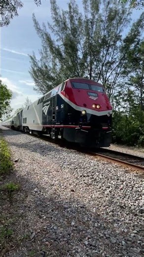 Full Speed Amtrak Silver Meteor Heading Northbound at 79MPH
