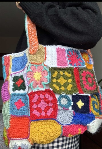 Handmade Christmas Patchwork Bag for Auntie