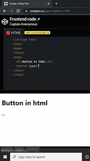How to create button in html || html page me button kaise banaye || Basic html tutorial