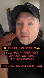 Full-body apparition caught on home security camera. A dog and cat even react to it. #fyp #paranormal #viral #trending #caughtoncamera #haunted #spooky #scary #thesupernaturalsleuth #poltergeist #creepy #cctv | The Supernatural Sleuth
