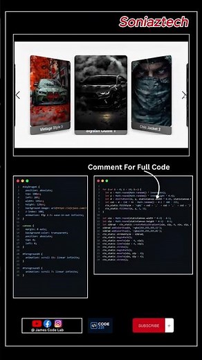 CSS 3D Image Slider 😎💥 | Mind-Blowing 3D Slides Using Pure CSS | Web Dev Short | #javascript |#html