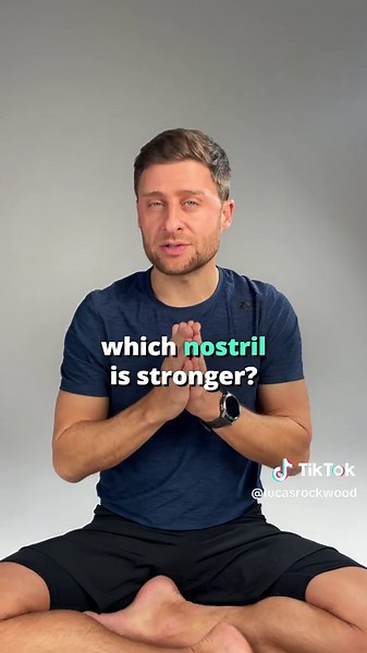 The Nasal Cycle phenomenon is well documented in published scientific literature, but the correlation between nostril dominance and the central nervous system is a working hypothesis with origins in the yoga community. While the empirical data to back up this theory are not strong, the anecdotal evidence is there. So if it works for you like it does for 85% of my students, it's an amazing tool. #nervoussystem #nasalcycle #stresstest #breathwork