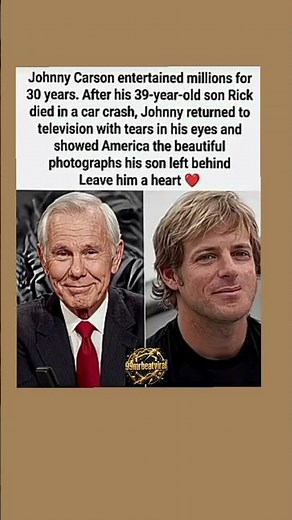❤️😢 Johnny Carson Honored Son Rick After Tragic Loss #legend #viral