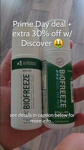Biofreeze Roll-On Review 😮 | Prime Deal + 30% Off Hack! ✔️bio #primeday #deals #biofreeze