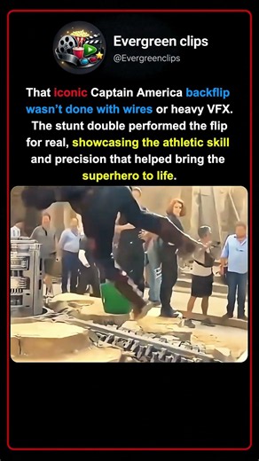 Captain America's Backflip Was 100% Real 😱 #moviefacts