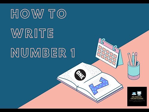 Learn How to write number 1 (ONE) | Kindergarten learning Maths | LKG/UKG