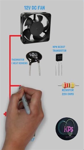 How to Make an Automatic Fan ON/OFF with a Thermistor / Temperature Control Circuit