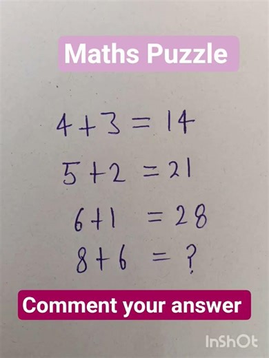 Comment your answer #shortsfeed #trending #maths #viral #puzzle #viralvideo #shorts