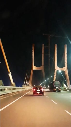 Zuari Bridge Goa Night Drive | Stunning 4K Lights & View#shorts #travel