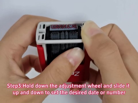 Received Stamp with Date Self Inking Rubber Office Stamp, 13 Years of Dates, Red Ink (0.78'' x 0.35'')