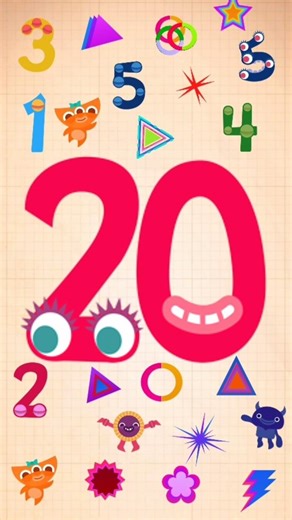Endless Numbers Count 20 and Funny Animation for kids. #endlessnumbers