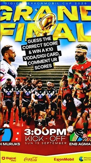 Mendi Muruks vs Agmark Rabaul || Grand Final 2026 🌋 🔐 || #shorts, #pngchiefs, #digicelcup2026