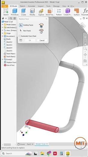 Autodesk Inventor Tip – Replace Face for Easy Modifications
