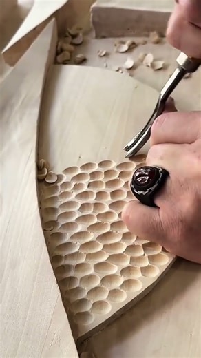 Creating Wood Texture: Intricate Hand Carving with a Chisel