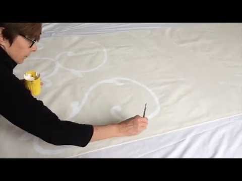 How To: Floorcloth Painting with Acrylic Paint