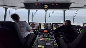 Take a look inside the wheelhouse of the Lake Express Car Ferry as it launched its new season. The ferry left Milwaukee, WI headed for Muskegon early Friday. Details: https://upnorthlive.com/news/instagram/ferry-connecting-west-michigan-to-milwaukee-starts-its-new-season# | UpNorthLive