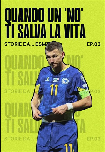 Partire dal niente e diventare qualcuno. Storie di riscatto e rinascita, di fallimenti e risalite. Storie da Mondiale, storie da… BSMT. 📈🌎 Edin Džeko è cresciuto nella Sarajevo assediata, tra bombardamenti, fame e un pallone che sembrava l’unico modo per continuare a sognare. Quel bambino è diventato il miglior marcatore della storia della Bosnia e il capitano della sua nazionale ai Mondiali. 🇧🇦 Perché a volte il destino cambia in un solo istante. E basta una scelta o un semplice “no” per av
