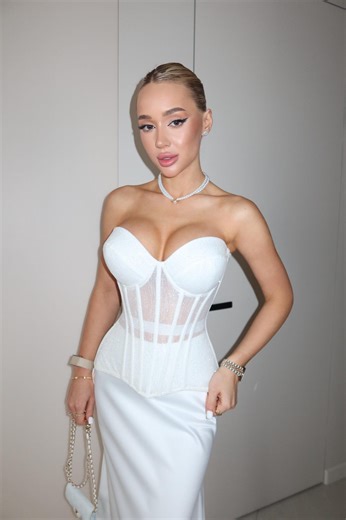 White Overbust Corset Top, Bride Bustier for Engagement Party Dress, Wedding Bodice Outfit - Etsy