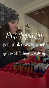 Stop digging through your junk drawers when you need to find a battery! This battery organizer will change your life! Comment BATTERY and I’ll send the source straight to your inbox. I got this battery organizer about three years ago and it seriously was the best decision! It has almost 80,000 5 star reviews and I can see why. Now, when I need a battery, I don’t have to dig to find it. I go straight to my battery organizer, grab what I need and I’m on about my day. It saves me so much time.🙌🏼 