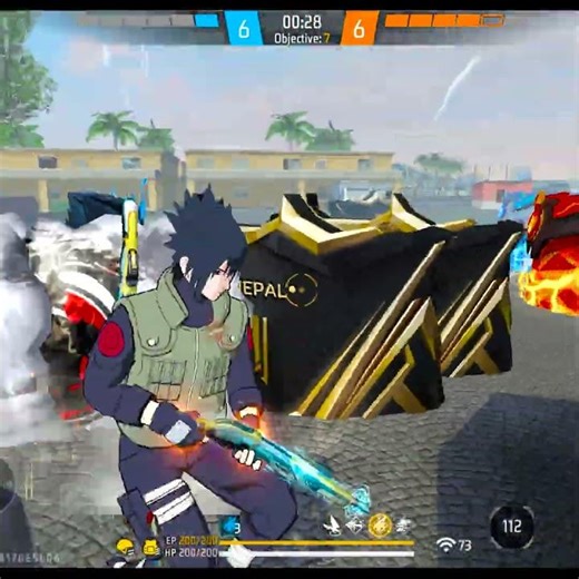 1Vs6 Clutch🔥 NRZ VS 6 TOP 1 PLAYERS 🥶 #shortsfeed #nrz #freefire