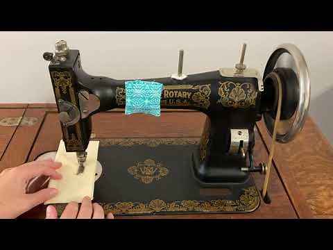 Beginning to Sew on a White Treadle Sewing Machine