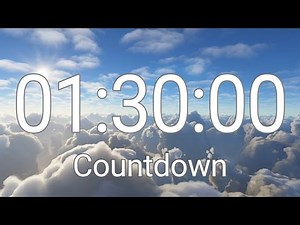 90 Minute Timer with Relaxing Music and Alarm