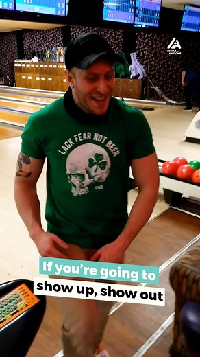 Guy Throws Spare With Two Bowling Balls | People Are Awesome