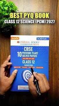 Best PYQ Book for CBSE Class 12 Science PCM 2026-27 🔥 | Honest Review