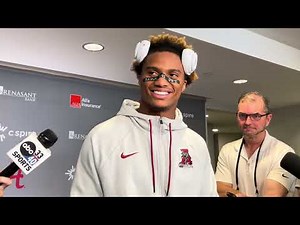 Alabama Football WR Ryan Williams interview | Wisconsin postgame