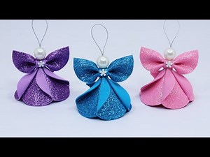 Christmas Angel Ornaments 👼 DIY Christmas Tree Decorations 🎄 Foam Sheet Crafts