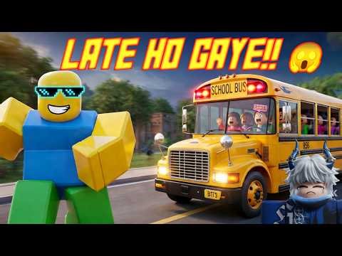 Roblox School Bus Driver 😱 | Late Ho Gaye!! Crazy Drive#roblox