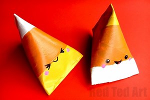 Candy Corn Gift Box DIY - Red Ted Art - Kids Crafts