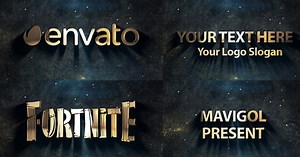 Golden Cinematic logo Animation