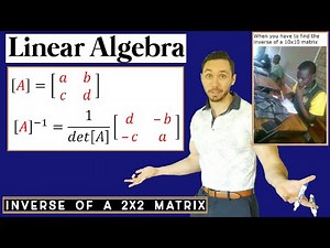 2x2 Matrix Inverse Proof | (Nine) Minute Math with M³