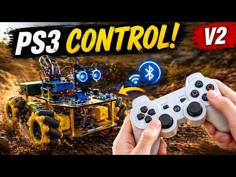 ESP32 Robot Car + PS3 Controller = INSANE Control! V2 Upgrade ACEBOTT
