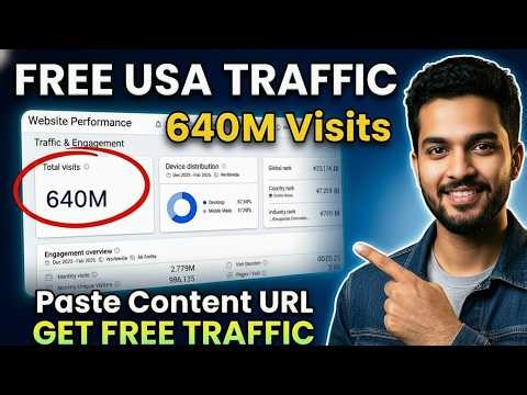 Best FREE USA & UK Traffic Sources: 640M Visitors (Step-by-Step)