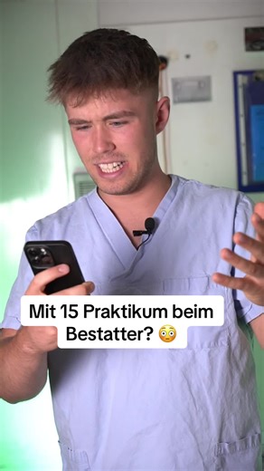 Mit 15 Praktikum beim Bestatter?😳 Würdet ihr das machen? #bestatter