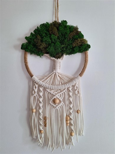 Macrame Tree of Life Wall Hanging, Boho Living Room Decor, Above Bed Art, Summer Cottage Hanging, Housewarming Gift, Rustic Cabin Wall Art. - Etsy UK