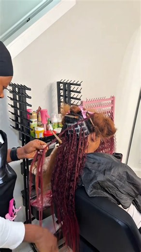 watch this medium size mid back boho braid transformation come together for back to school