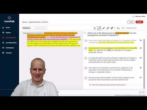 How to Address a LSAT Conditional Inference Using LawHub Logical Reasoning Drill Set 4