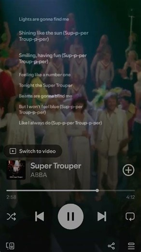 Super Trouper - Abba #abba #music #lyricvideo #vibes #lyrics