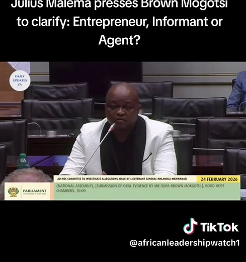 Julius Malema Grill Brown Mogotsi on His Role
