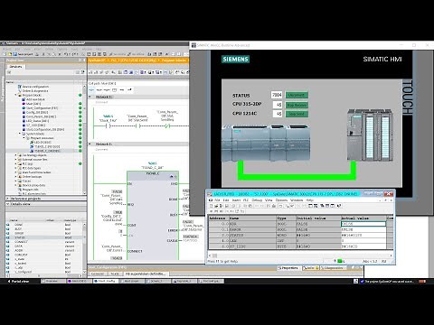 TIA Portal: Set TCP connection between S7-1200 and S7-300 in user program.