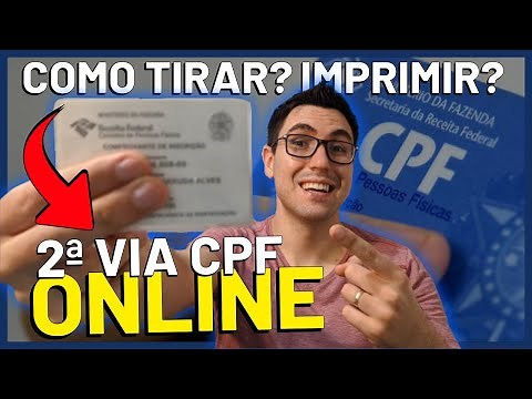 COMO TIRAR 2º VIA DO CPF PELA INTERNET? COMO IMPRIMIR ( 1ª OU 2ª VIA ) CPF?