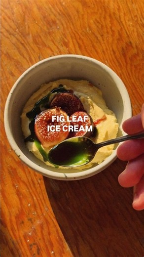 Fig leaf ice cream